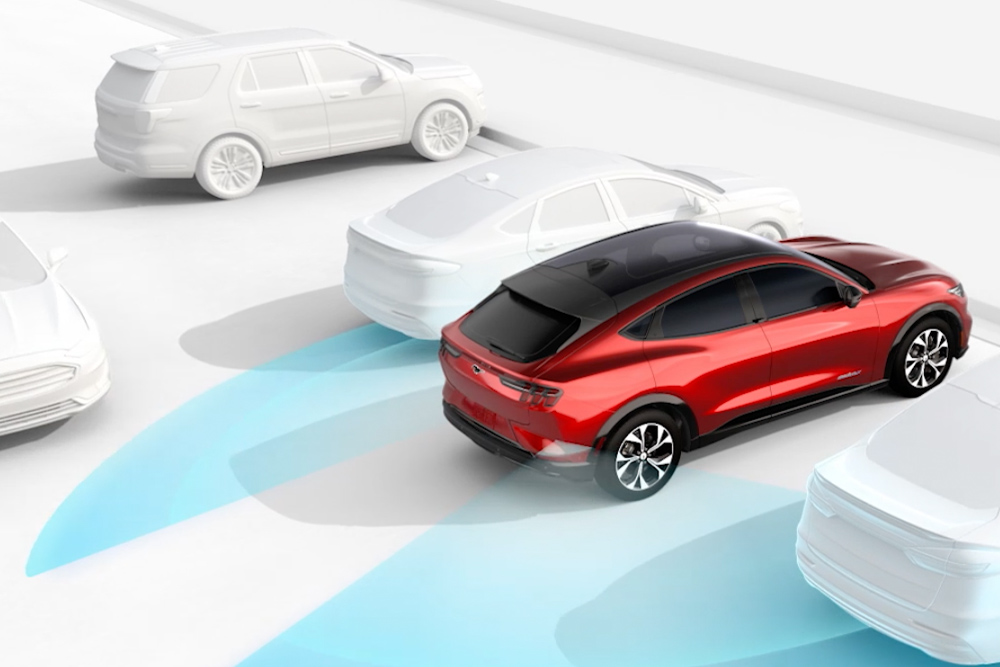 Ford Blind Spot Information System &amp; Cross Traffic Alert schematic explanation