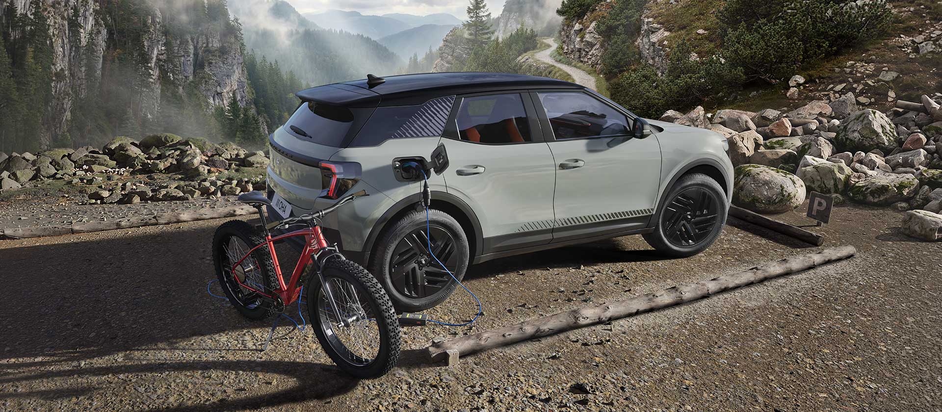 Elektrokolo nabíjící se přímo z Fordu Explorer.